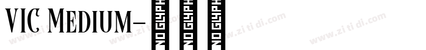 VIC Medium字体转换